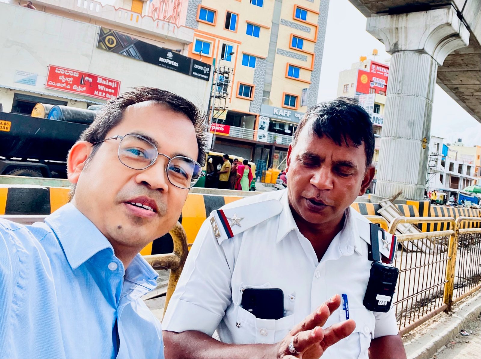 Caught by the Traffic Cop for the first time in Bangalore