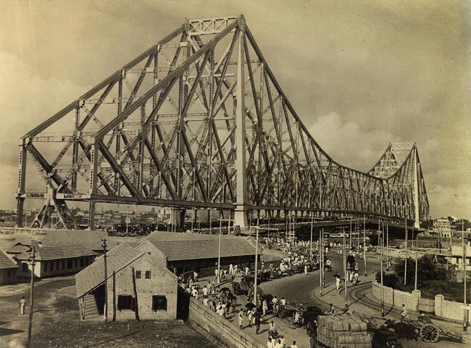 3rd World Largest Cantilever Bridge Calcutta