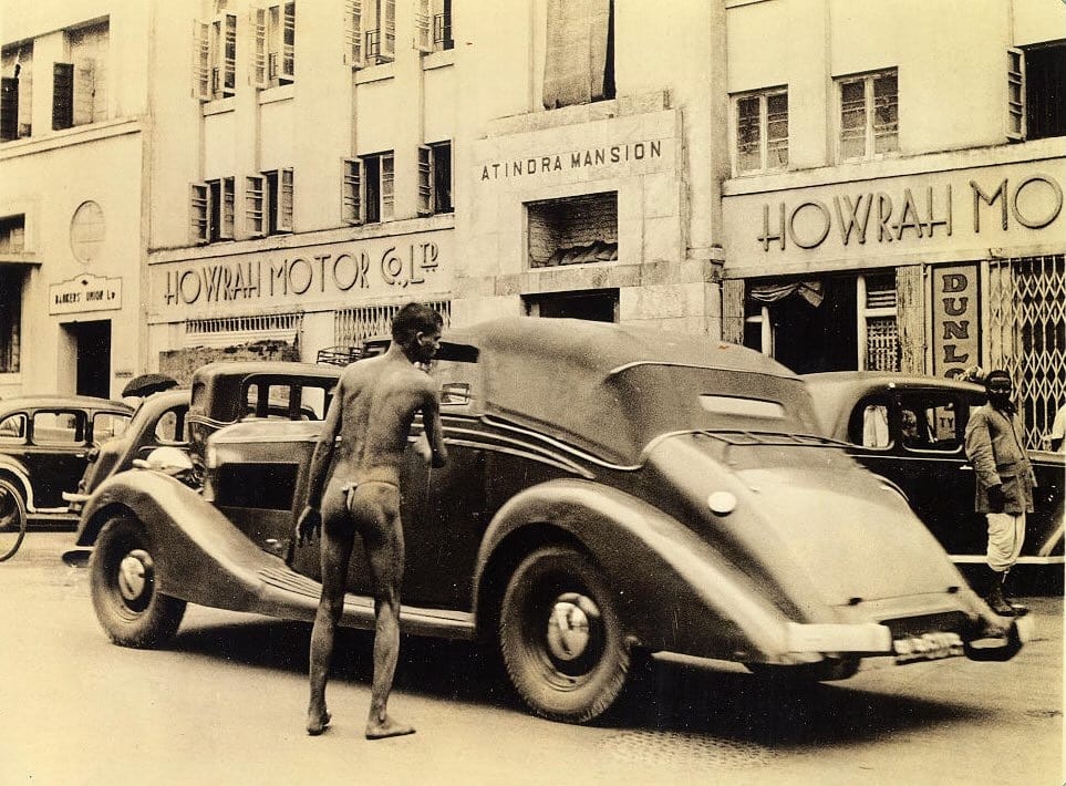 A Native Madman Roaming Naked on the Street