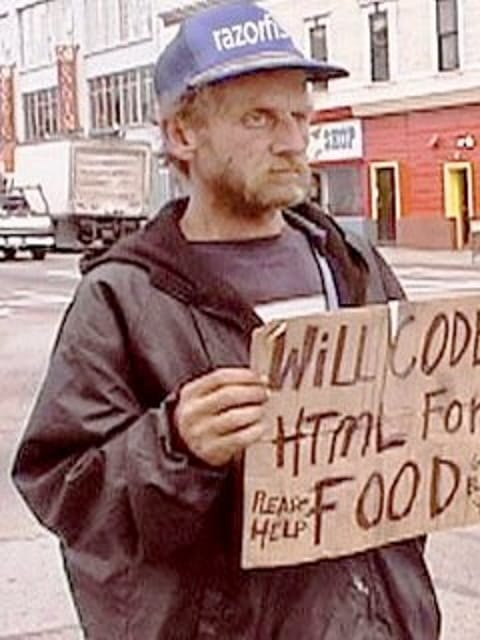 Will Code HTML for FOOD